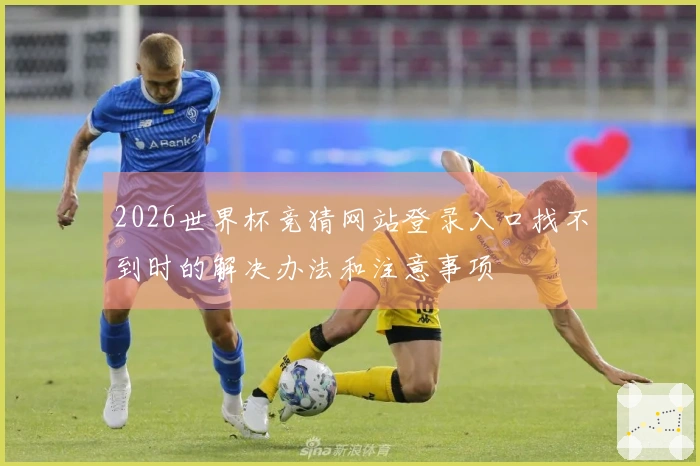 2026世界杯竞猜网站登录入口找不到时的解决办法和注意事项