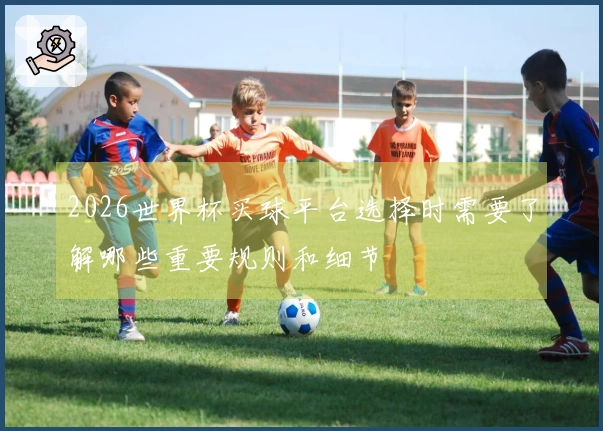 2026世界杯买球平台选择时需要了解哪些重要规则和细节